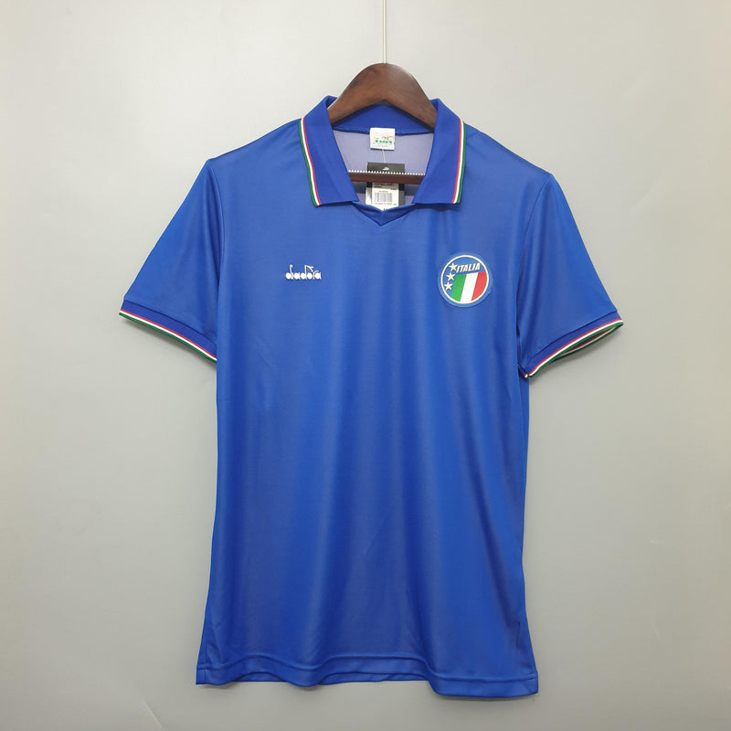 Camisa Retrô Itália 1990 I Home - Diadora