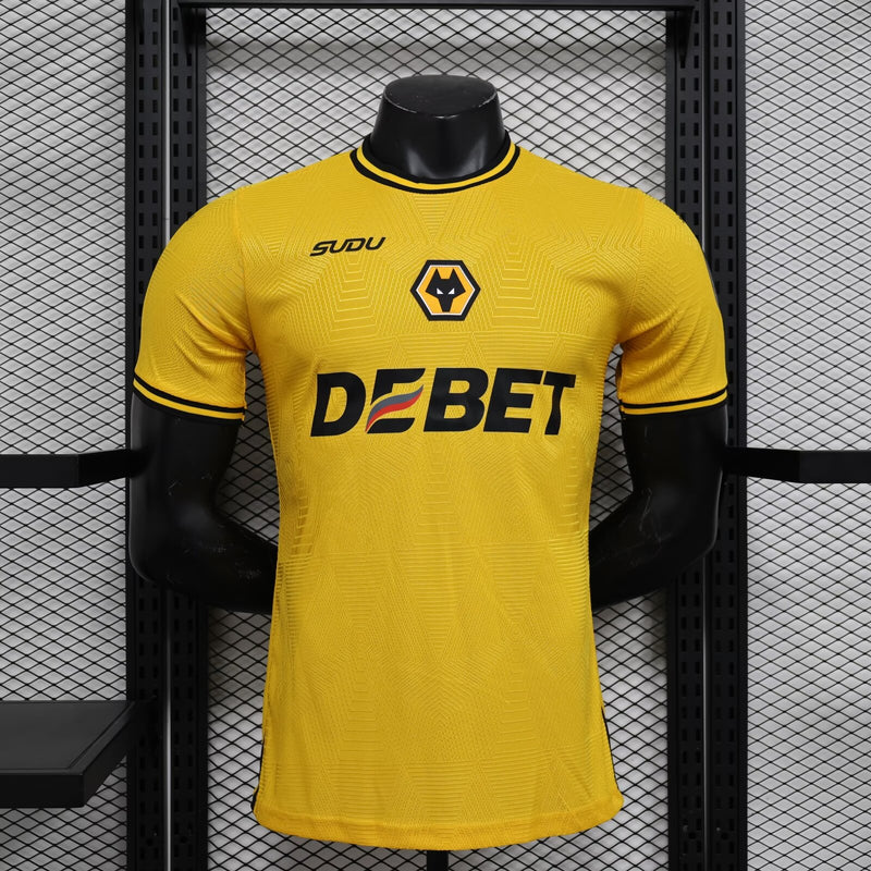 Camisa Wolves 2024/2025 I Home - Jogador - Amarela