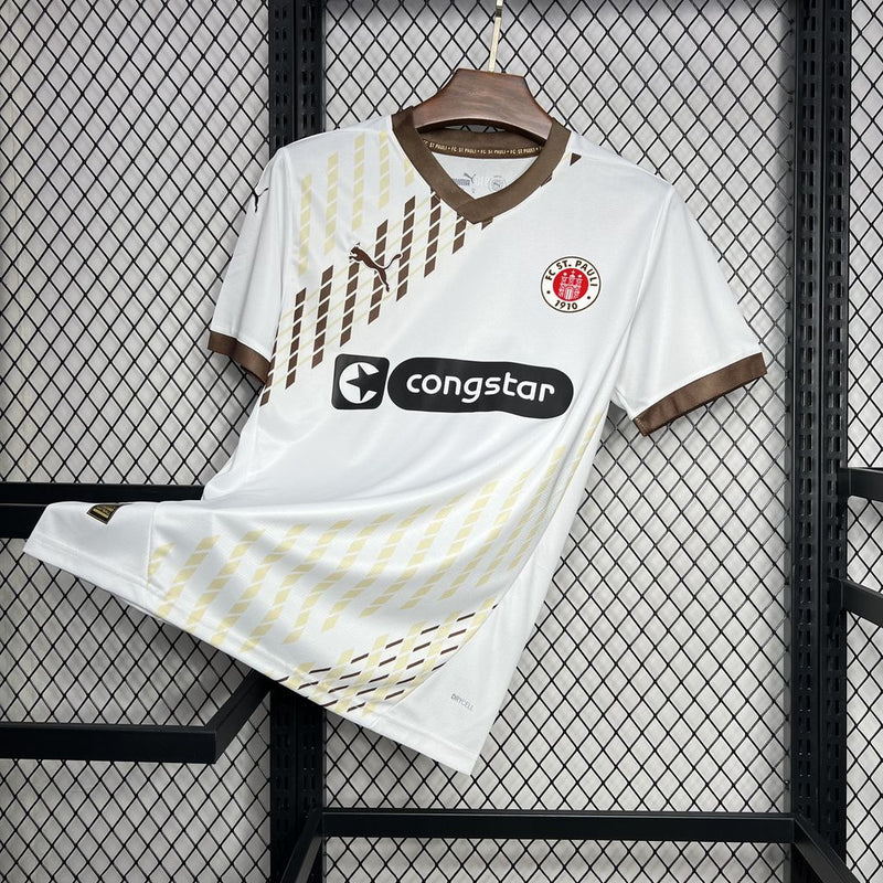 Camisa St. Pauli 24/25 II Away - Torcedor - Branca