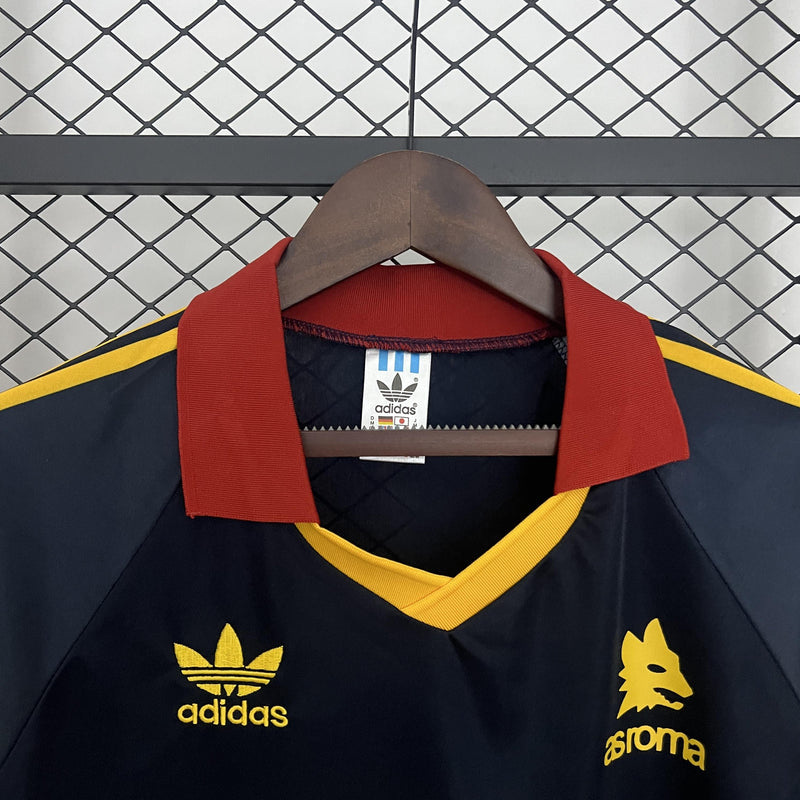 Camisa Retrô Roma 1991/1992 III Third - Preta - Adidas
