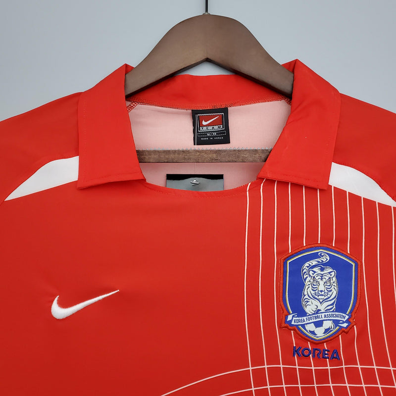Camisa Retrô Coreia do Sul 2002 Vermelha