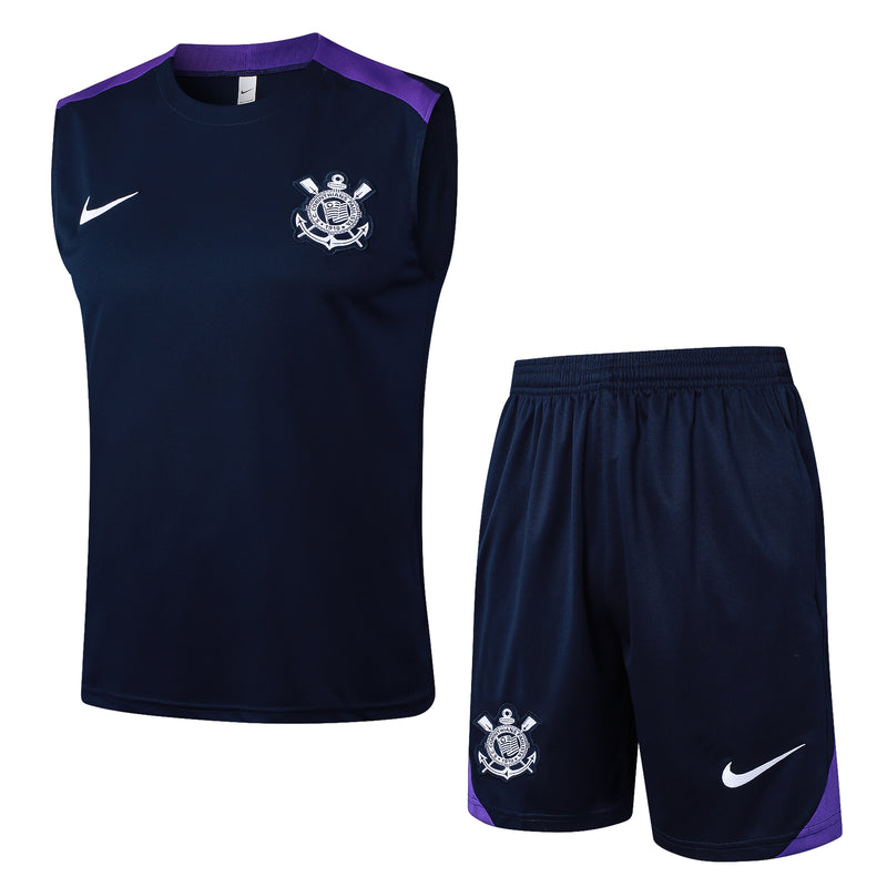 25/26 Conjunto Treino Corinthians Regata - Roxo Escuro