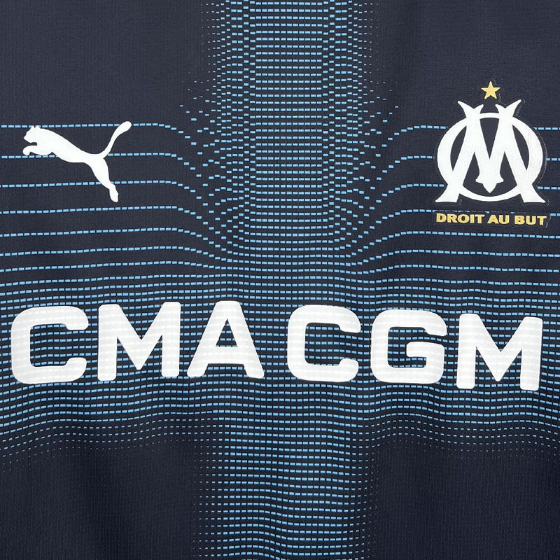 Camisa Olympique Marseille 25/26 II Away - Torcedor - Azul Escuro