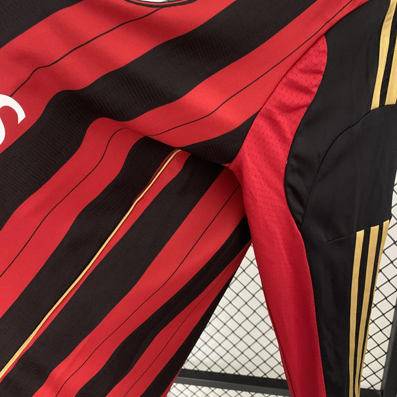 Camisa Retrô Milan 2013/2014 I Home - Manga Longa