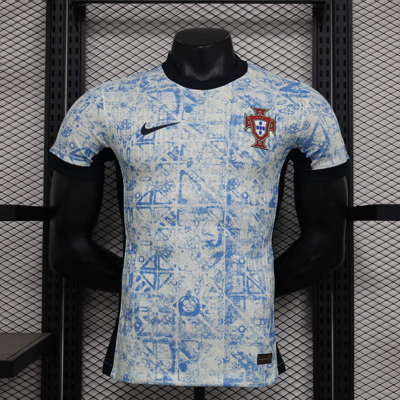 Camisa Portugal 2024/2025 II Away - Jogador - Branca Azul Nike