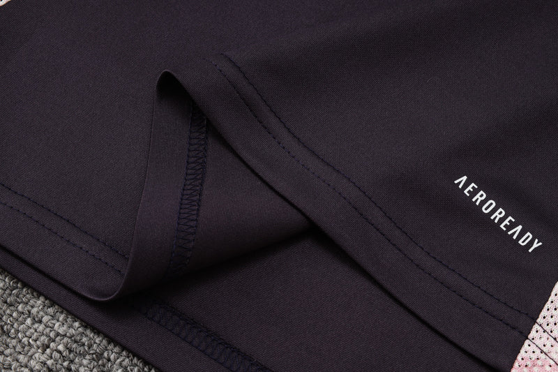 24/25 Conjunto Treino Arsenal - Frio Zíper Curto - Roxo Escuro