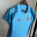 Camisa Flamengo 2025/26 Treino Azul Claro - Feminina