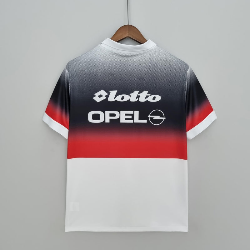 Camisa Retrô Milan 1995/1996 Preta e Branca