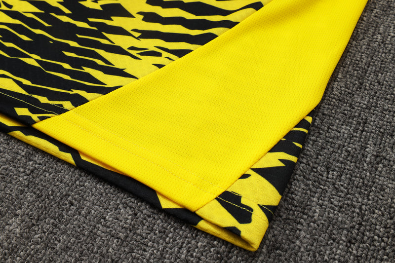 24/25 Conjunto Treino Borussia Dortmund - Frio Zíper Curto - Amarelo
