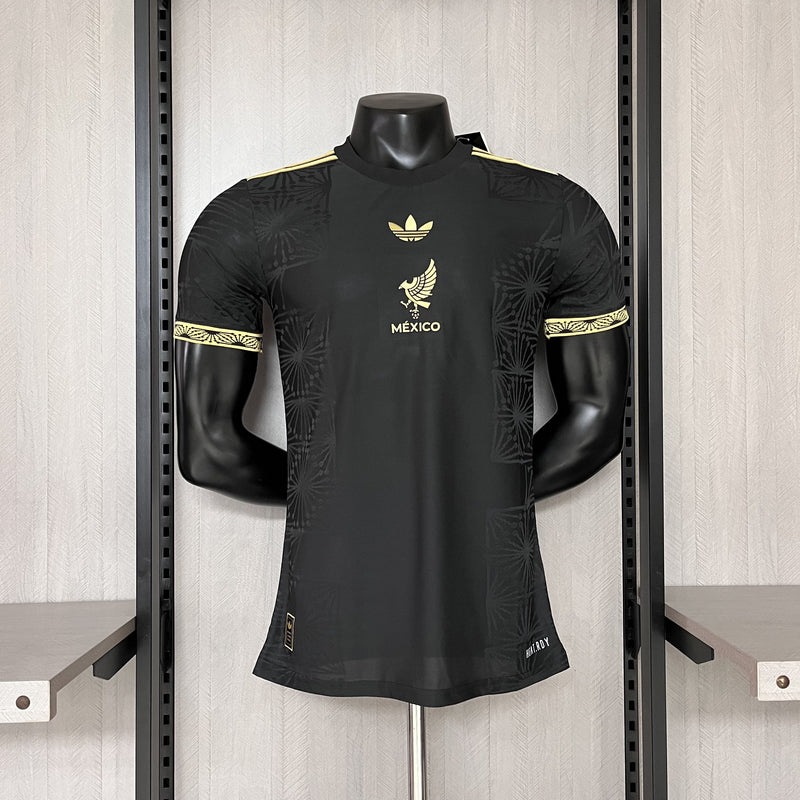 Camisa México 2025/26 Preta Ouro - Jogador Comemorativa