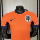 Camisa Holanda 2024/25 I Home - Jogador - Laranja