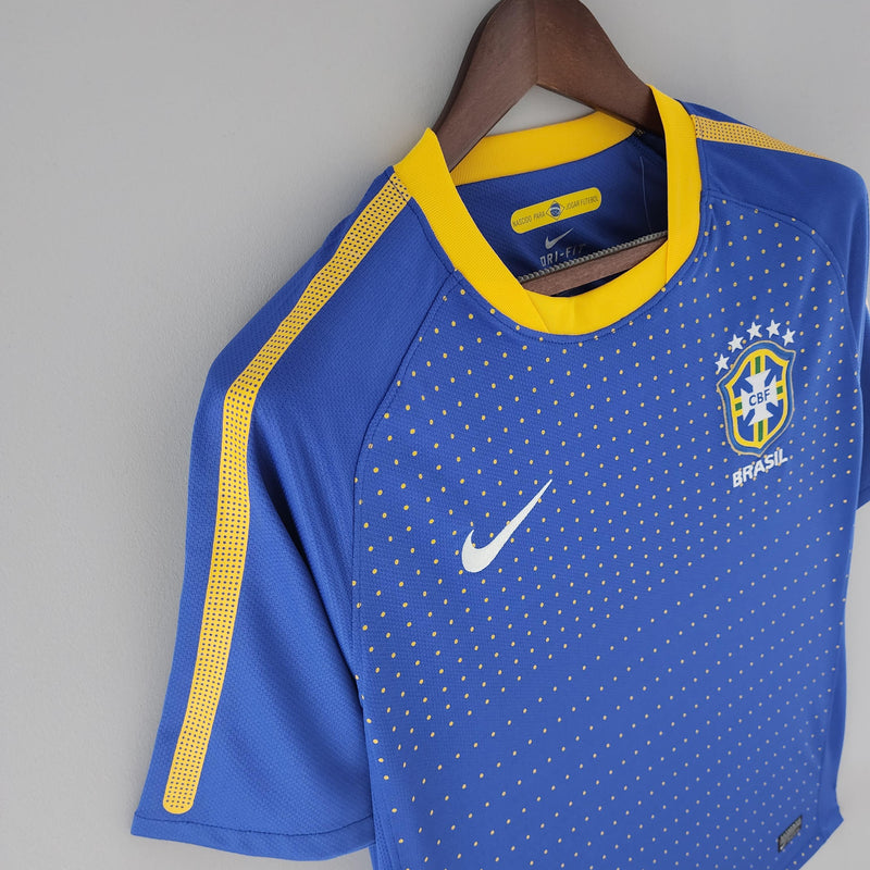 Camisa Retrô Brasil 2010 II Away - Azul - Nike