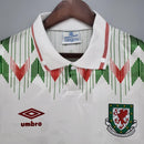 Camisa Retrô País de Gales 1990/1992 II Away - Branca - Umbro