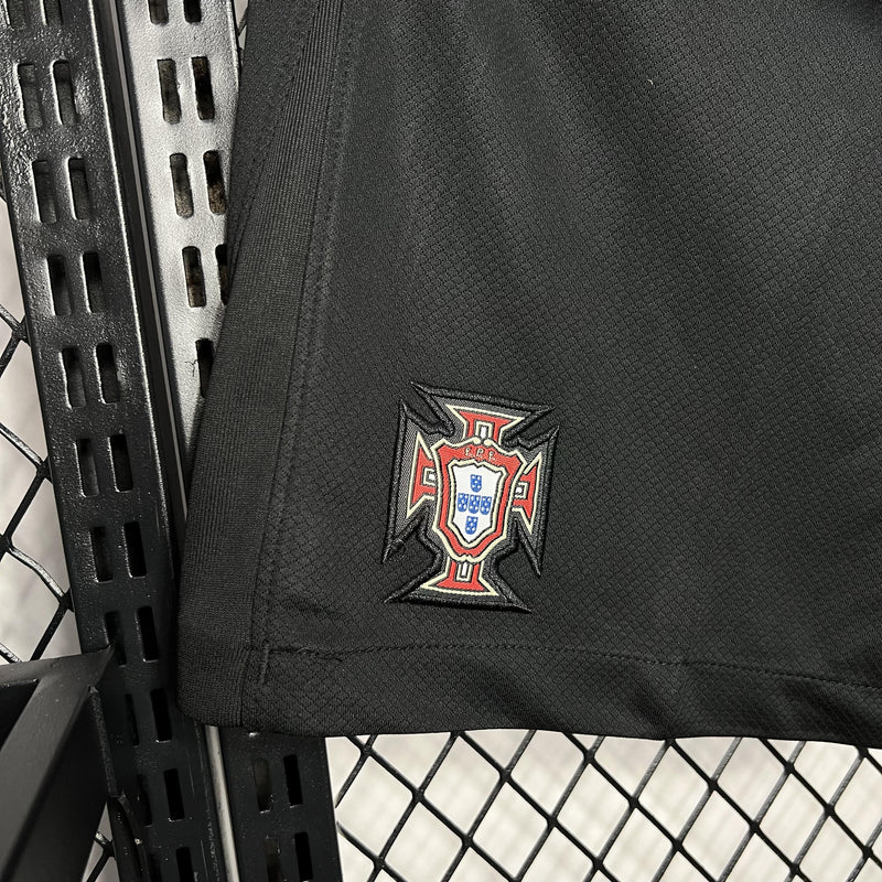 Short Portugal Euro 2024/2025 II Away - Preto