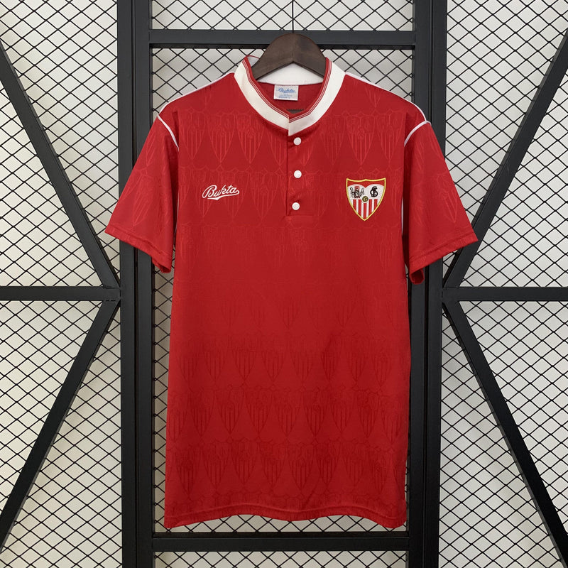 Camisa Retrô Sevilla 1991/1992 II Away - Vermelha