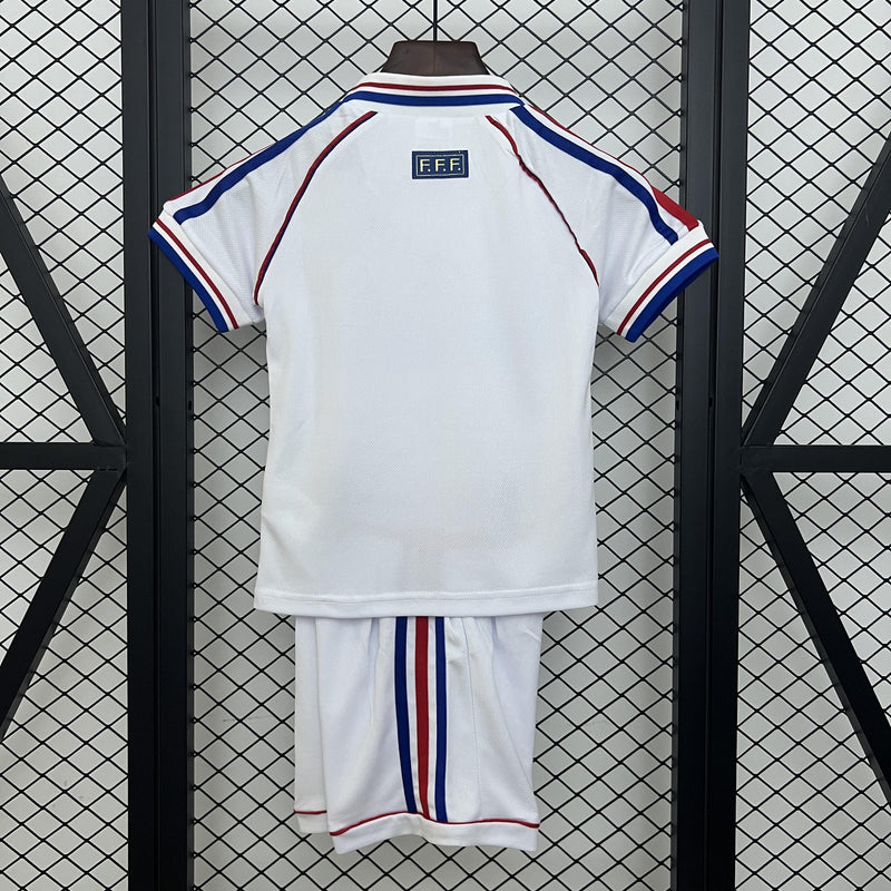 Conjunto Infantil Retrô - França 1998 Away II