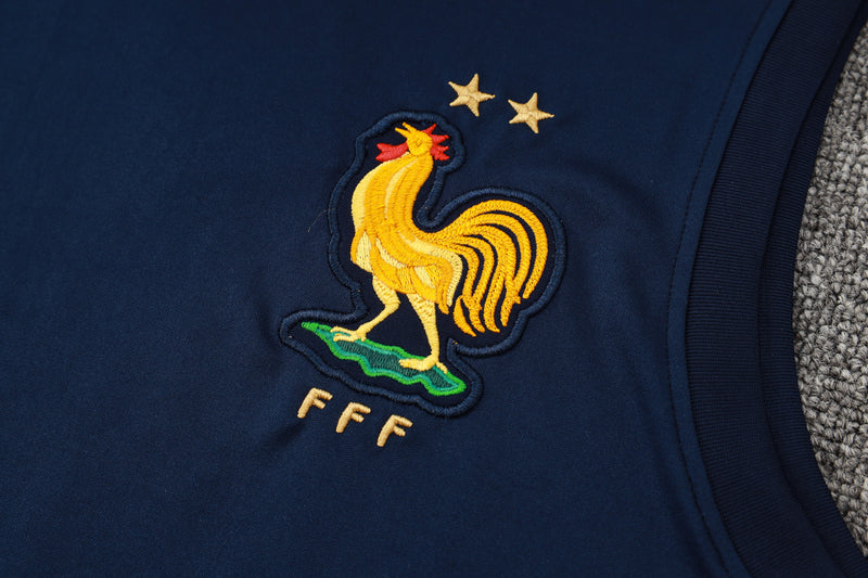 24/25 Conjunto Treino França- Regata - Azul Marinho