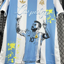 Camisa Argentina 50 Anos Grafitada Messi - Torcedor
