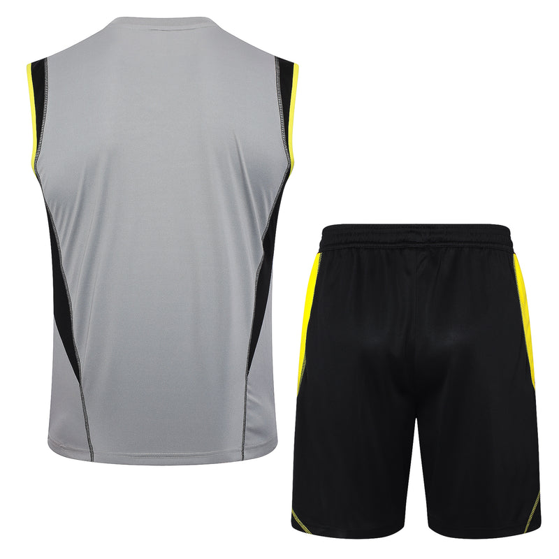 24/25 Conjunto Treino Flamengo - Regata - Cinza