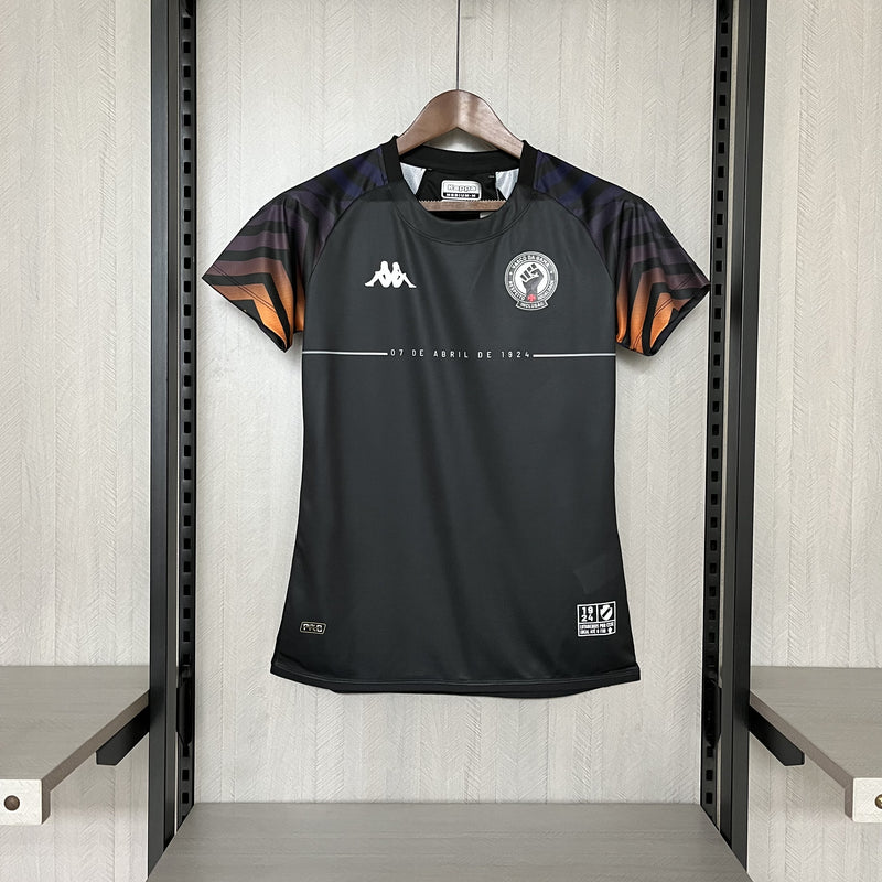 Camisa Vasco 2024/25 Pré-Jogo Consciência Negra - Feminina