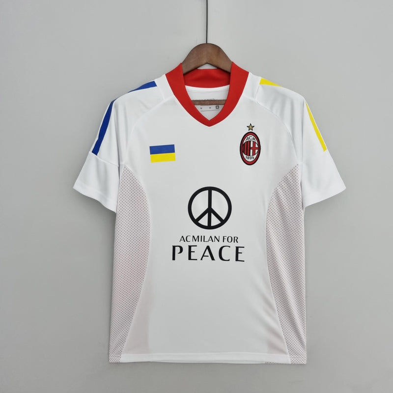 Camisa Retrô Milan Final Champions Away 2002/2003 Branca