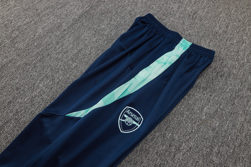 24/25 Conjunto Treino Arsenal - Frio Zíper Curto - Azul Claro