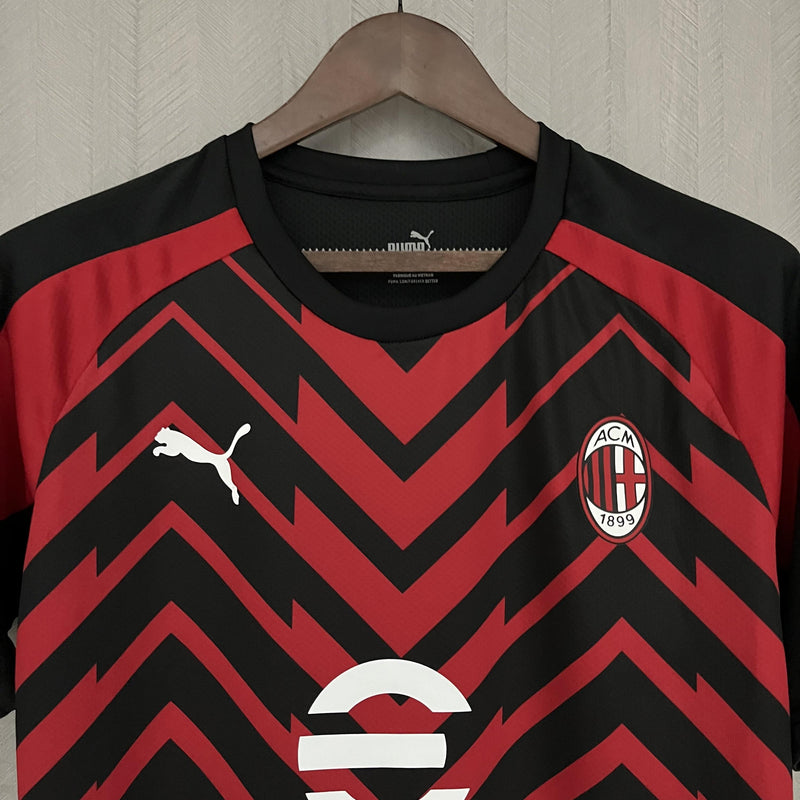 Camisa Milan 2023/24 Pré-Jogo - Torcedor