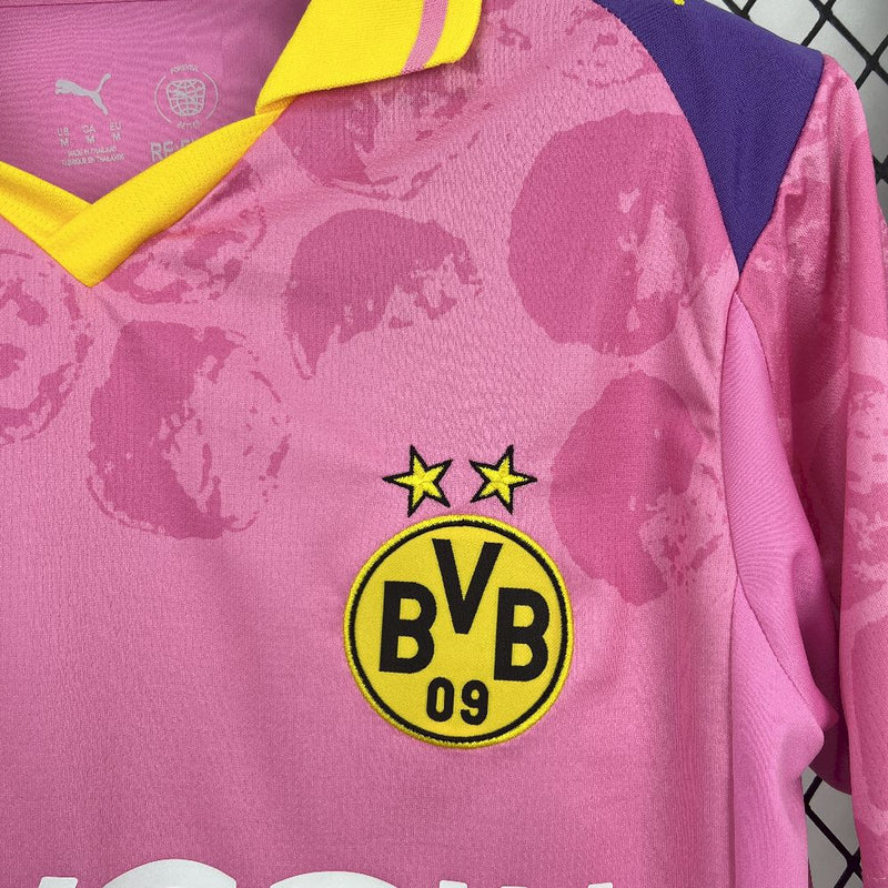 Camisa Borussia Dortmund 25/26 KidSuper Edição Especial - Torcedor - Rosa