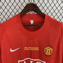 Camisa Retrô Manchester United 2007/2008 Final Champions League I Home - Manga Longa Nike