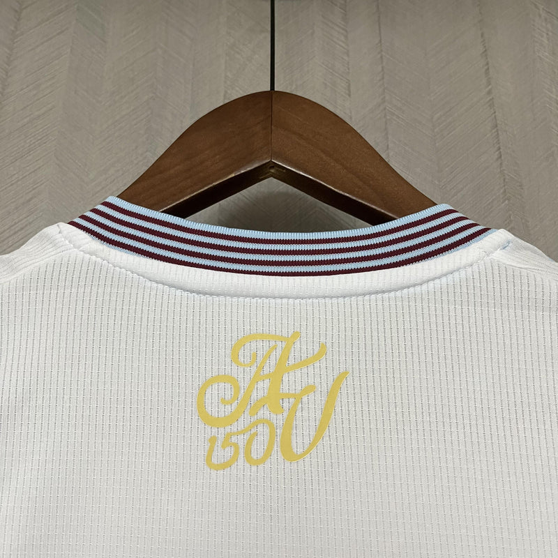 Camisa Aston Villa 2024/25 II Away - Torcedor - Branca