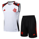 25/26 Conjunto Flamengo Regata II Fora - Branco