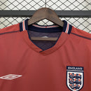Camisa Retrô Inglaterra 2002 II Away - Vermelha