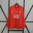 Camisa Retrô Manchester United 2007/2008 Final Champions League I Home - Manga Longa Nike