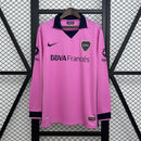 Camisa Retrô Boca Juniors 2013/2014 II Away - Manga Longa - Rosa