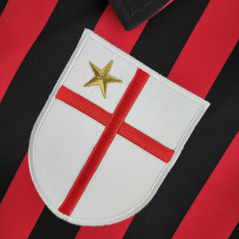 Camisa Retrô Milan 1999/2000 I Home - Manga Longa Adidas