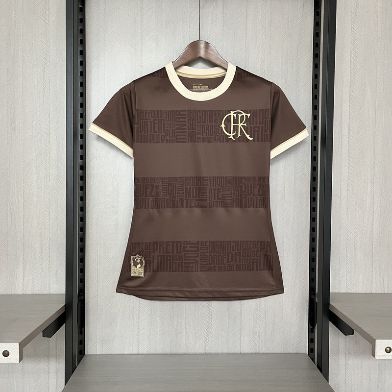 Camisa Flamengo 2024/25 Consciência Negra - Feminina - Marrom