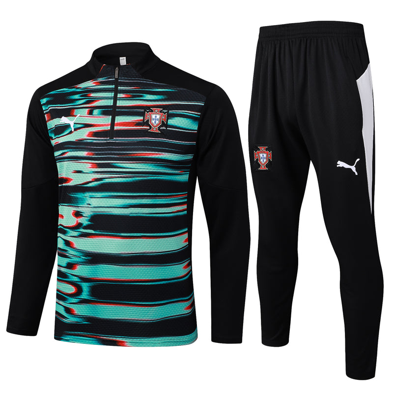 25/26 Conjunto Treino Portugal Frio Zíper Curto