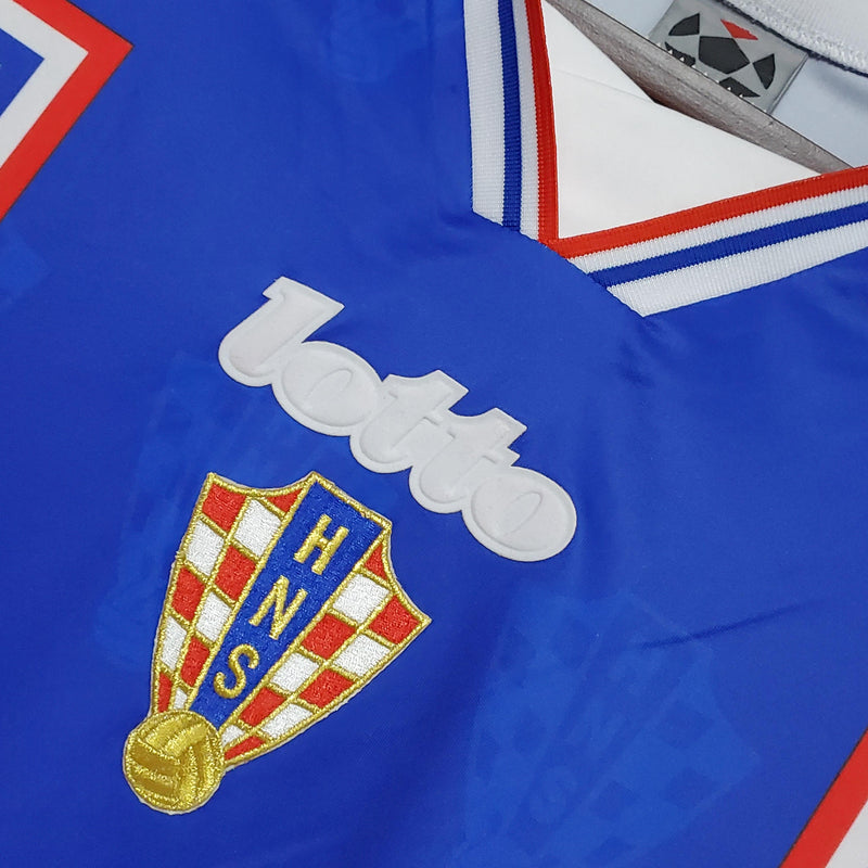 Camisa Retrô Croácia 1998 I Home - Lotto