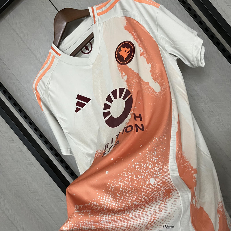 Camisa Roma 2024/25 II Away - Torcedor - Branca