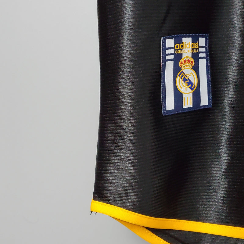 Camisa Retrô Real Madrid 1998/1999 II Away - Preta - Adidas