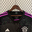 Camisa Bayern de Munique 2023/24 II Away - Torcedor Manga Longa - Preta