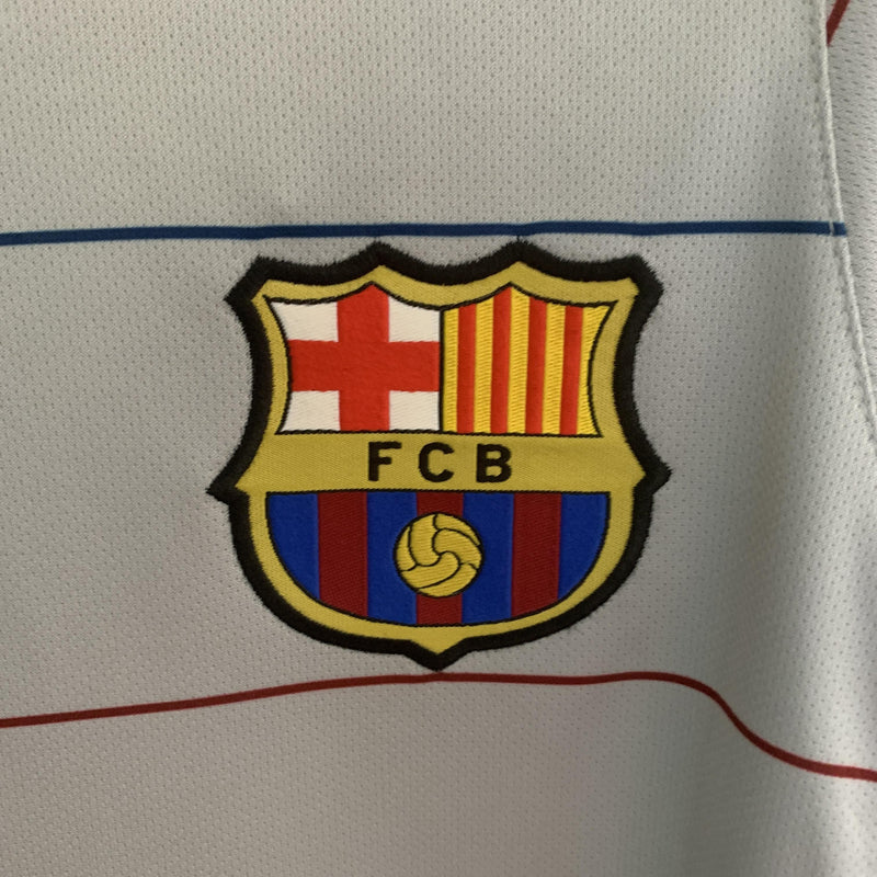 Camisa Retrô Barcelona 2003/2004 II Away - Cinza - Nike