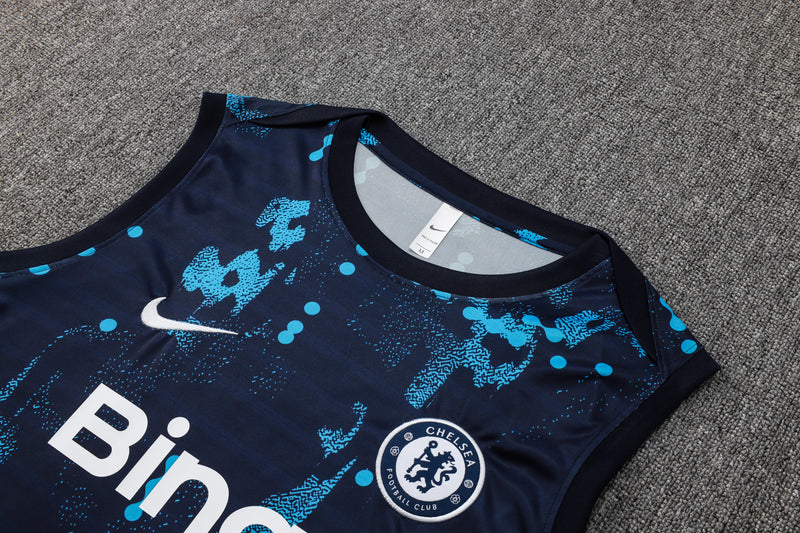 24/25 Conjunto Treino Chelsea Regata - Azul Escuro