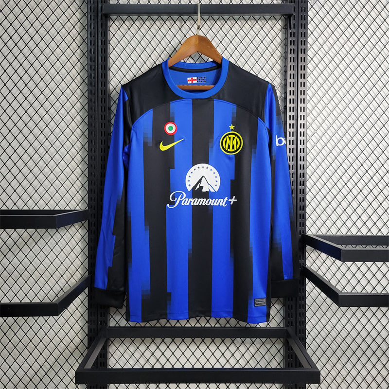 Camisa Inter de Milão 2023/24 I Home - Manga Longa Torcedor