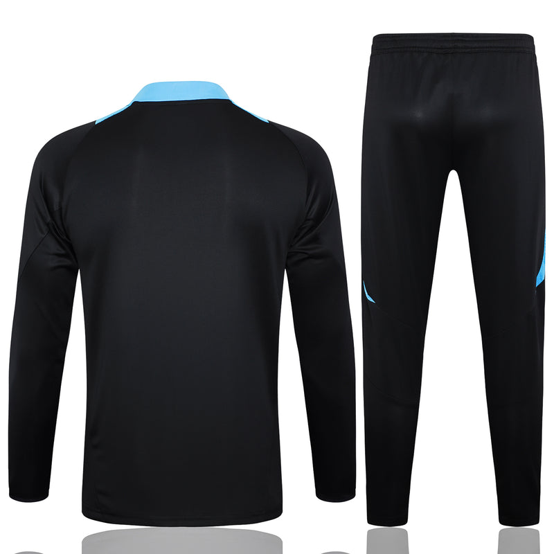24/25 Conjunto Treino Argentina - Frio Zíper Curto - Preto