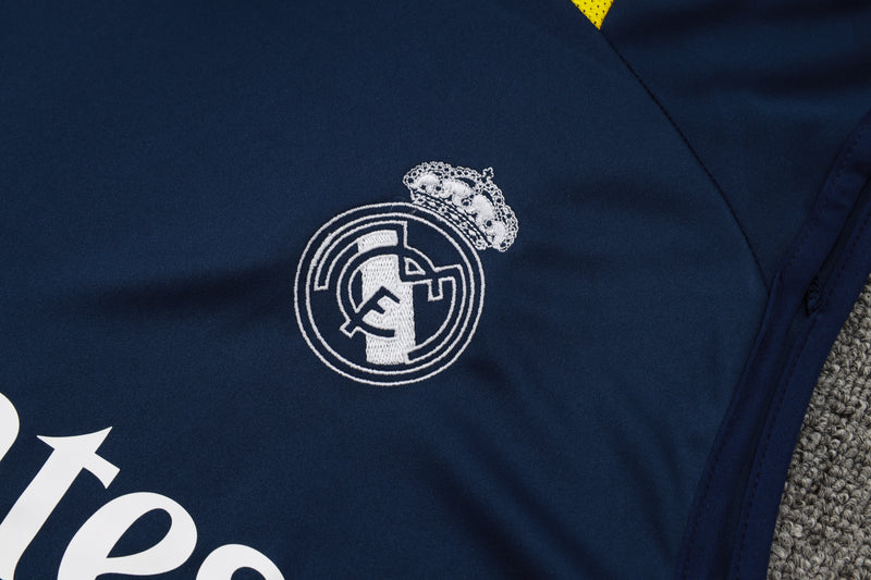 24/25 Conjunto Treino Real Madrid - Regata - Azul Marinho