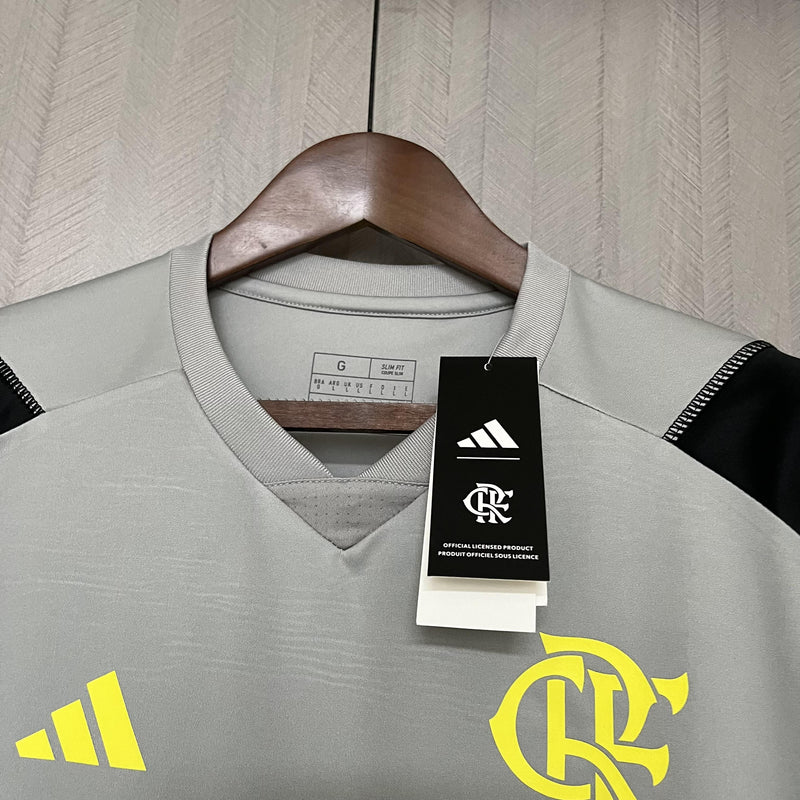 Camisa Flamengo 2024/25 Treino - Cinza - Torcedor