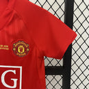 Conjunto Infantil Retrô - Manchester United 2007/08 I Home Champions League