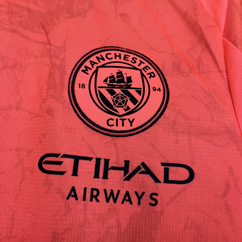 Camisa Manchester City 25/26 III Third - Torcedor - Laranja