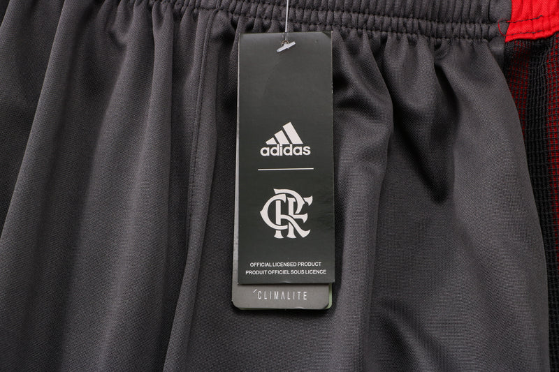 21/22 Conjunto Treino Flamengo - Frio Zíper Curto - Branco